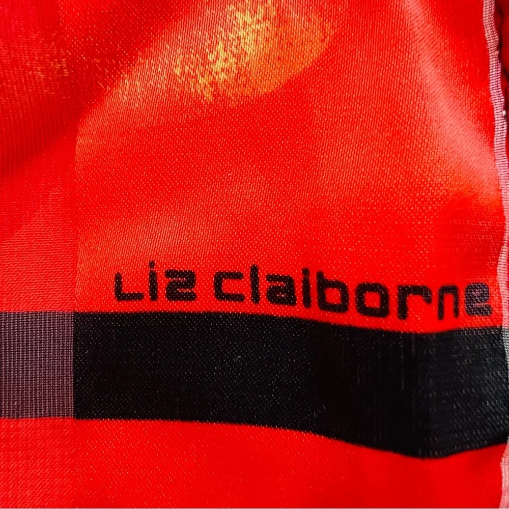 Liz Claiborne Red Floral Scarf